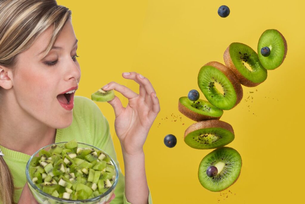 how many calories are in a kiwi fruit